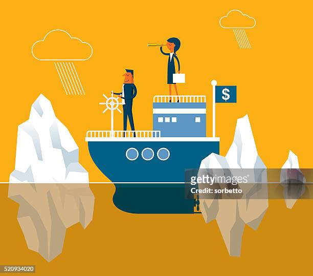 eisberg - diving risk stock-grafiken, -clipart, -cartoons und -symbole