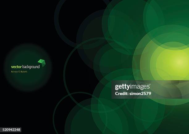 kreis form technologie abstrakter hintergrund - green background stock-grafiken, -clipart, -cartoons und -symbole
