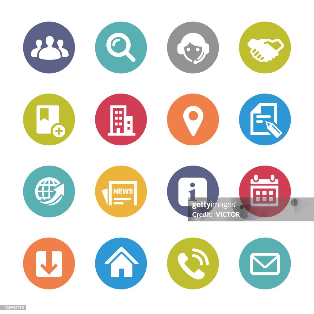 Website Icons - Circle Series