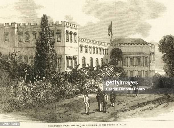 government house, the residency of the prince of wales, bombay now mumbai, maharashtra, india - mumbai archives politics and governance photos et images de collection