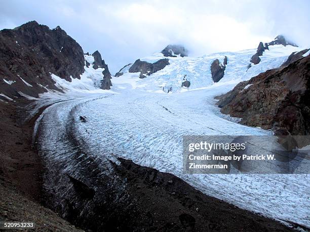 blue glacier - mount-olympus-olympic-national-park stock pictures, royalty-free photos & images