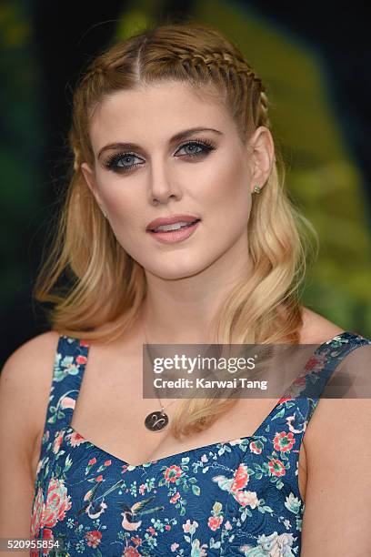 Ashley James arrives for the European premiere of "The Jungle Book" at BFI IMAX on April 13, 2016 in London, England.