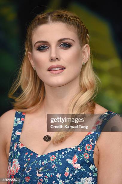 Ashley James arrives for the European premiere of "The Jungle Book" at BFI IMAX on April 13, 2016 in London, England.