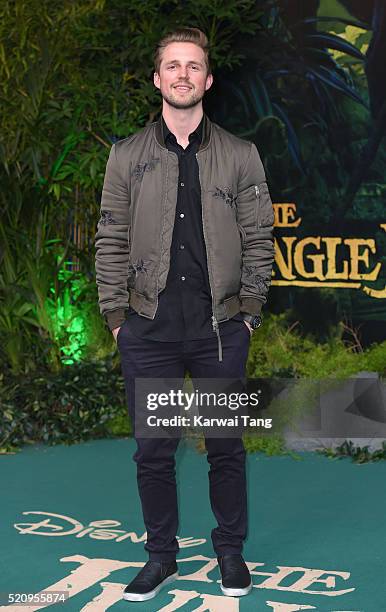 Marcus Butler arrives for the European premiere of "The Jungle Book" at BFI IMAX on April 13, 2016 in London, England.