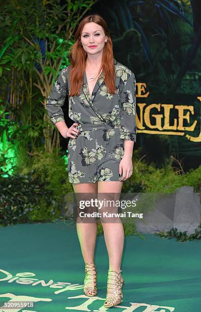 Arielle Free arrives for the European premiere of "The Jungle Book" at BFI IMAX on April 13, 2016 in London, England.