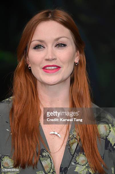 Arielle Free arrives for the European premiere of "The Jungle Book" at BFI IMAX on April 13, 2016 in London, England.