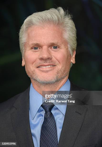 Brigham Taylor arrives for the European premiere of "The Jungle Book" at BFI IMAX on April 13, 2016 in London, England.