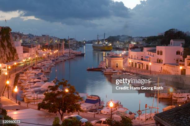 harbor of ciutadella - ciutadella stock pictures, royalty-free photos & images