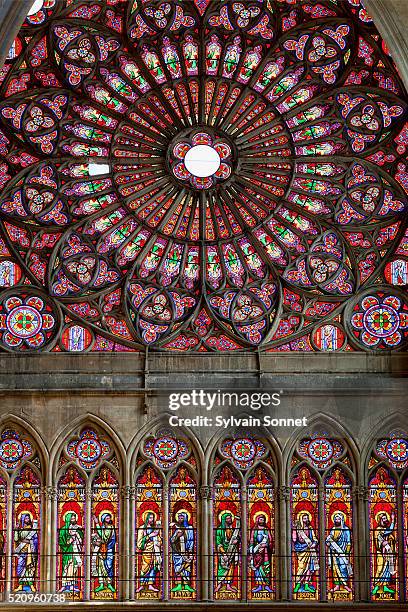 troyes, saint-pierre-et-saint-paul cathedral - troyes champagne ardenne stockfoto's en -beelden