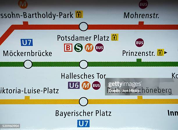 Ubz Routes 890 U Bahn Metro Subway Underground Stock Photos, High-Res Pictures ...