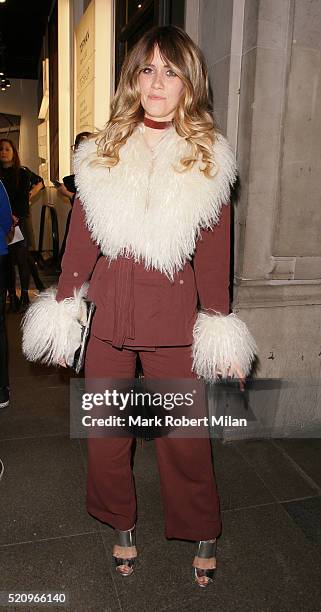 Whinnie Williams at Topshop Oxford Street on April 13, 2016 in London, England.