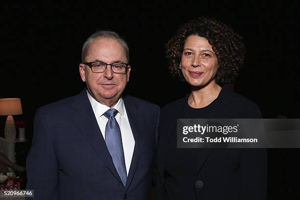 Universal Pictures Co-president Nick Carpou and Universal Pictures Chairman Donna Langley attend CinemaCon 2016 as Universal Pictures Invites You to...