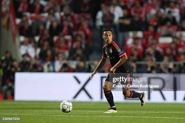 Bayern Munich's midfielder Thiago during the match between SL Benfica and FC Zenit for the UEFA Champions League Quarter Final: Second Leg at Estadio...