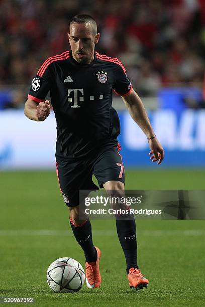 Bayern Munich's midfielder Franck Ribery during the match between SL Benfica and FC Zenit for the UEFA Champions League Quarter Final: Second Leg at...