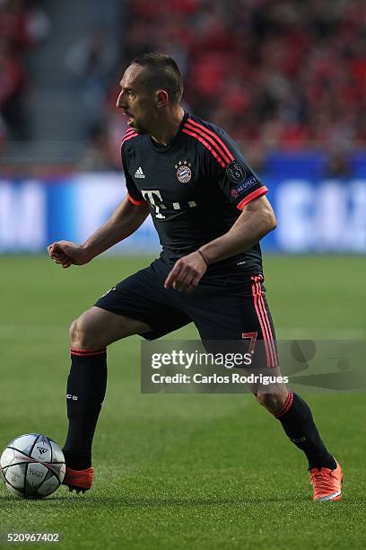 Bayern Munich's midfielder Franck Ribery during the match between SL Benfica and FC Zenit for the UEFA Champions League Quarter Final: Second Leg at...