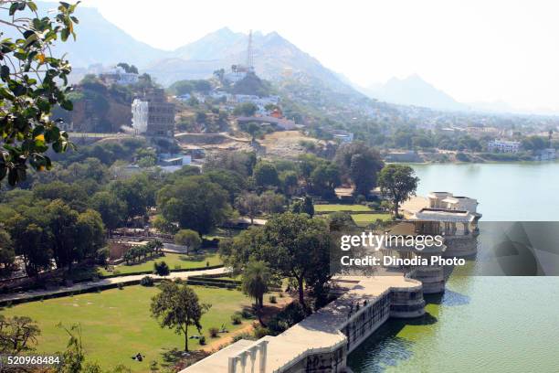 ana sagar lake, ajmer, rajasthan, india - ajmer stock pictures, royalty-free photos & images