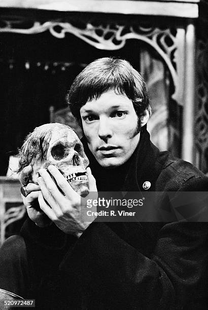 American stage and screen actor Richard Chamberlain during rehearsal for the Birmingham Repertory Theatre production of 'Hamlet', March 1969.
