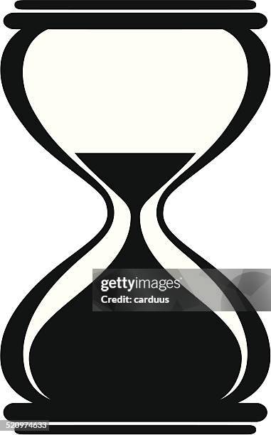 sandglass - countdown clock fast stock illustrations