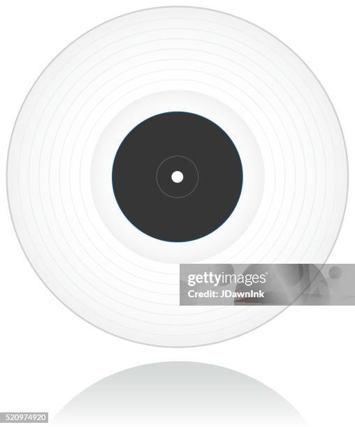 colored vinyl record in white - vinyl record stock illustrations