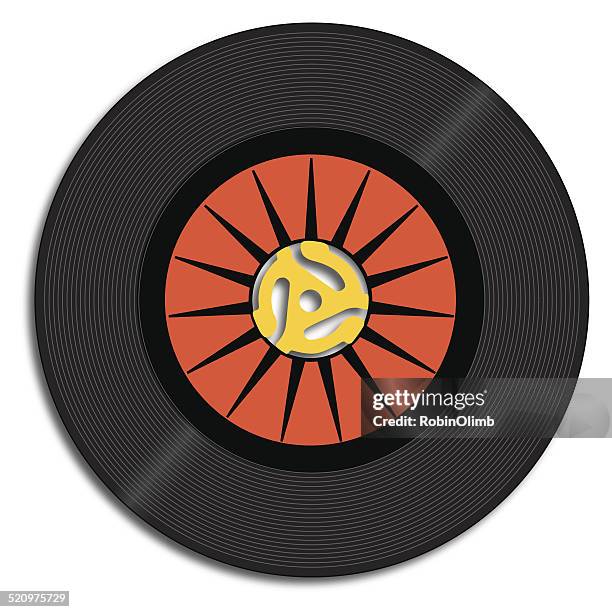 stockillustraties, clipart, cartoons en iconen met fortyfiverpmrecord - adaptor