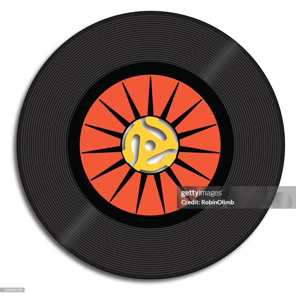 Printable 45 Rpm Records Fortyfiverpmrecord High-Res Vector Graphic - Getty Images