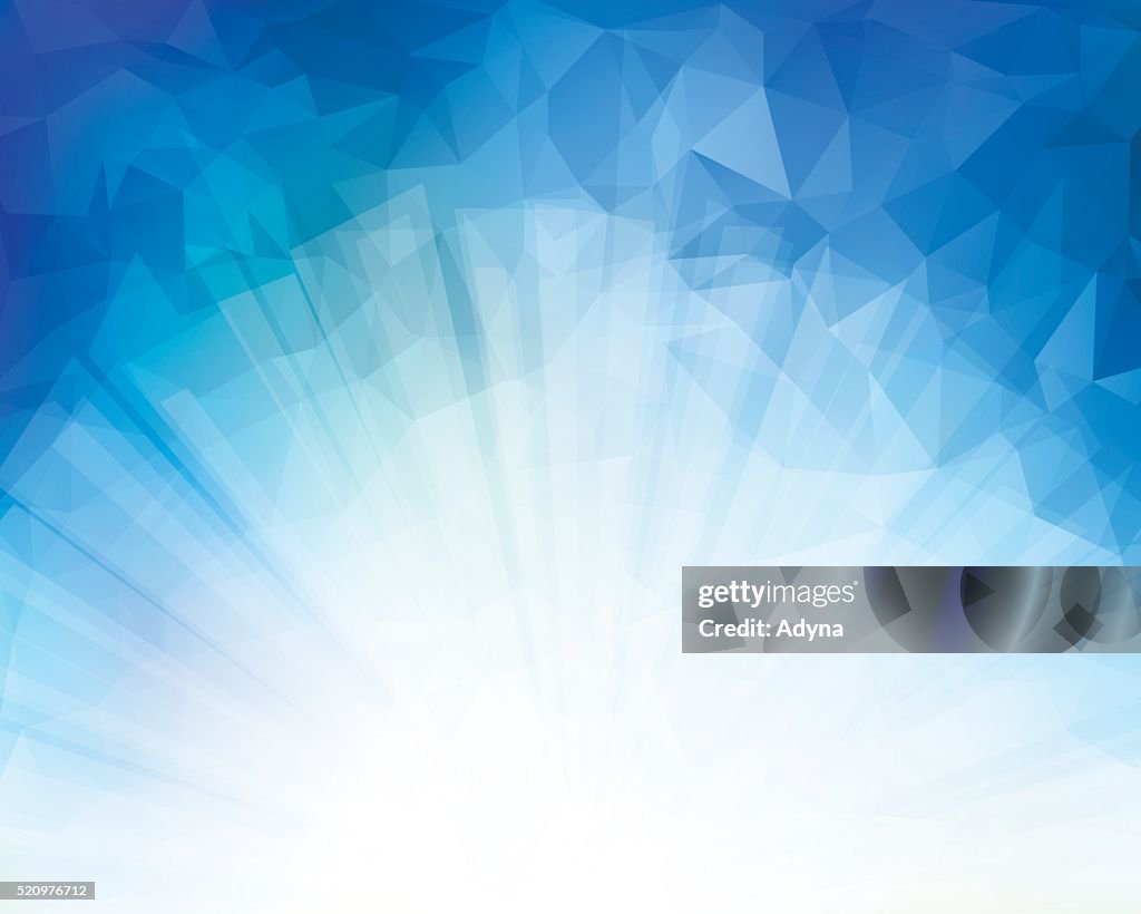 Blue Triangle Background