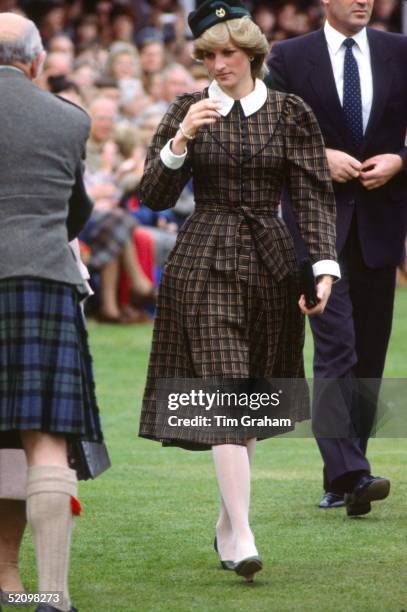 Princess Diana At The Braemar Games Highgland Gathering, Scotland.