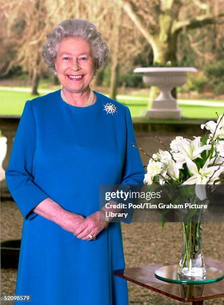 Queen Elizabeth II At Her Home, Buckingham Palace, After Recording Her Annual Commonwealth Day Message