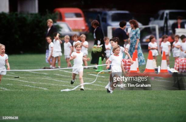 Prince Harry Running In His School Sports Day.