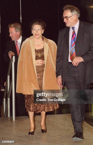 Princess Margaret Is Greeted By Ian Albeh, Chief Executive Of Sadler's Wells As She Arrives For The Opening Performance Of The Royal Ballet At The...