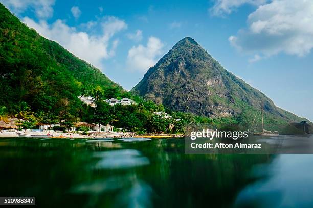 saint lucia travel - saint lucia stock pictures, royalty-free photos & images