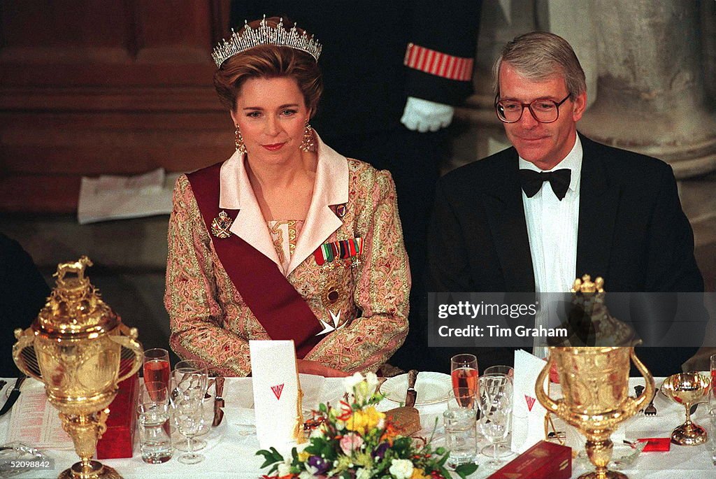 Queen Noor John Major