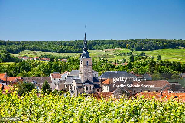 champagne, village of sermiers - village stock pictures, royalty-free photos & images