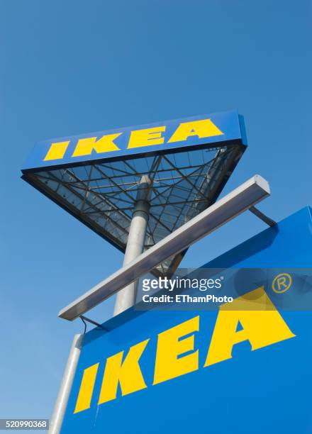 ikea store sign - ikea stock pictures, royalty-free photos & images