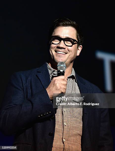 Director Tate Taylor speaks onstage during CinemaCon 2016 as Universal Pictures Invites You to an Exclusive Product Presentation Highlighting its...