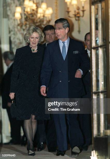 Prince Charles And Camilla Parker-bowles Leaving The Ritz Hotel In London After Attending A 50th Birthday Party For Camilla's Sister.