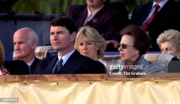 Camilla Parker-bowles Sitting Behind Princess Anne And Tim Laurence And Beside Sir Michael Peat At The "prom At The Palace" To Mark The Queen's...