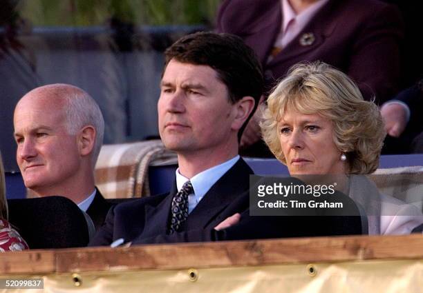 Camilla Parker-bowles Sitting Beside Sir Michael Peat And Behind Tim Laurence At The "prom At The Palace" To Mark The Queen's Golden Jubilee In The...