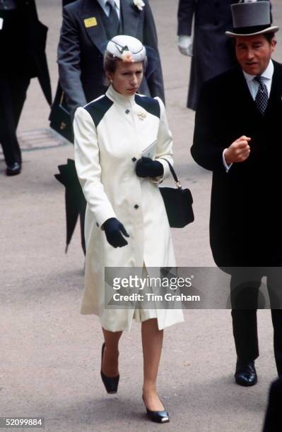 Princess Anne With Lord Porchester , The Queen's Racing Manager, At Royal Ascot June 17-20 1980