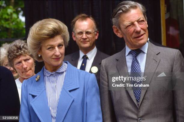 Princess Alexandra With Her Husband, The Honourable Angus Ogilvy, Visiting Leeds Castle.