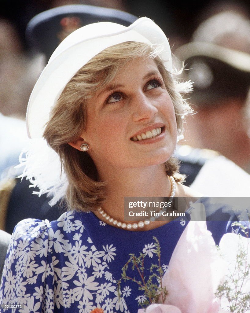 Princess Diana in Brisbane, Queensland, during the royal tour of ...