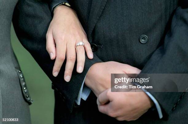 Sophie Rhys-jones On The Day Of Her Engagement - Close Up Of Engagement Ring.