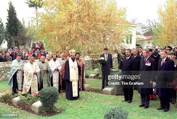 Prince Charles Visiting The British War Graves Cemetery In Skopje, Macedonia.