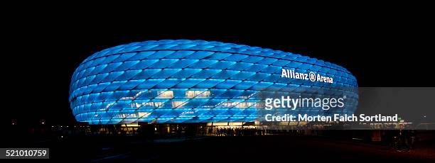 The Allianz Arena in Munich, Bavaria, Germany.