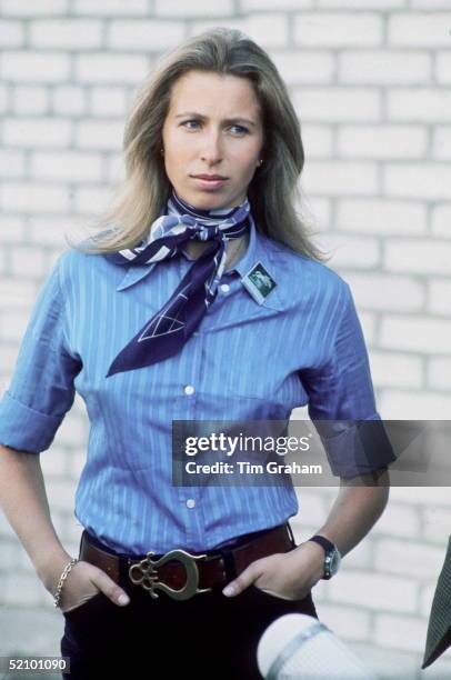 Princess Anne, Dressed Casually In Shirt And Jeans, In Kiev, Russia During Her Visit 5-11 September 1973