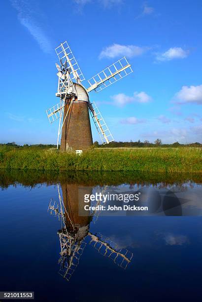 local landmarks - norfolk broads stock pictures, royalty-free photos & images