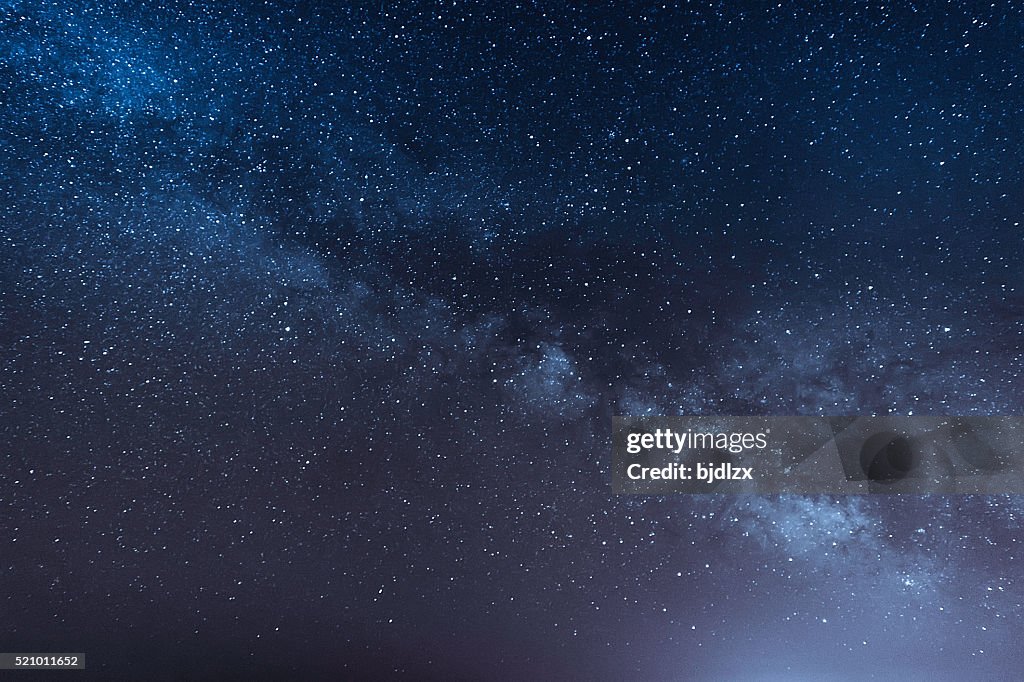 Nacht Szene Milchstraße Hintergrund