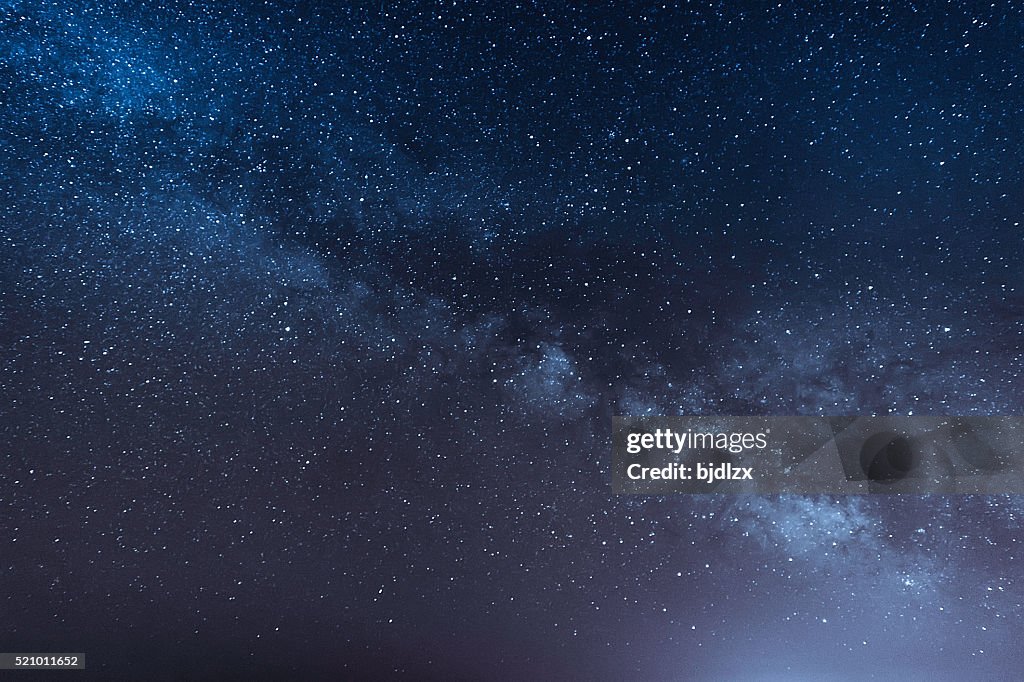 Night scene milky way background