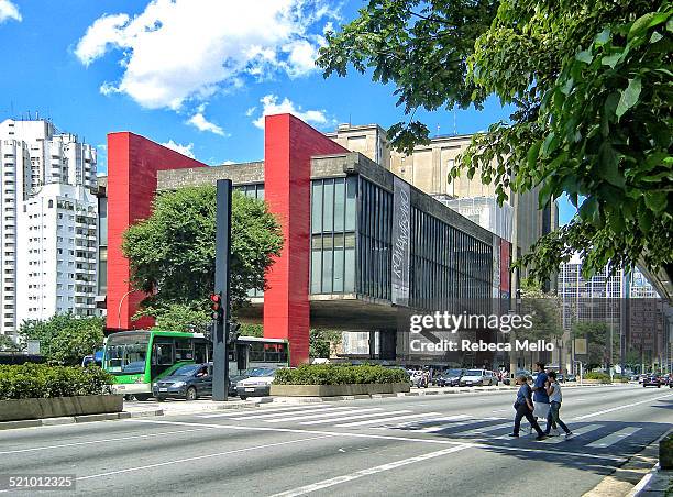 Museum Art of São Paulo, in Paulista Avenue São Paulo , São Paulo state , Brazil