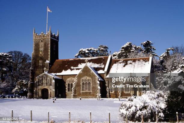 Sandringham Church In The Snow